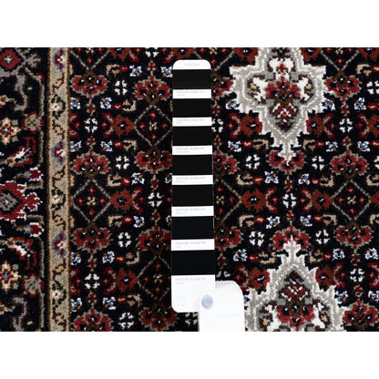 2'7"X11'10" Fish Design Tebraz Mahi Handknotted Wool-Silk Runner Rug