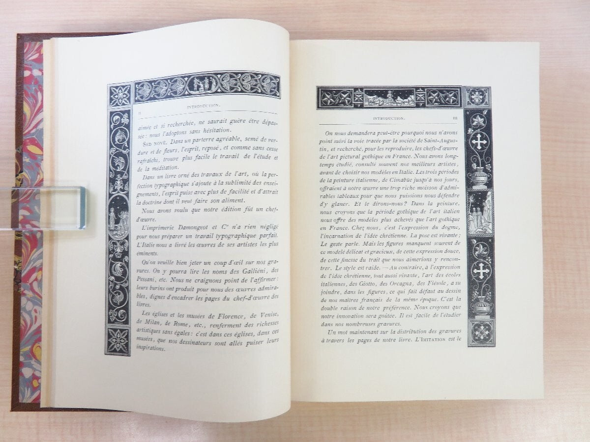 Thomas  Kempis Imitation De Jsus-Christ 1886 1St Edition Dijon Leather Binding