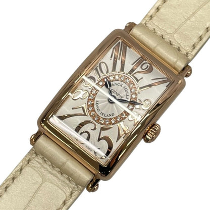 Franck Muller Long Island Relief Diamond 902Qzrelcd1R White K18Pg