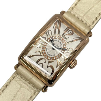 Franck Muller Long Island Relief Diamond 902Qzrelcd1R White K18Pg