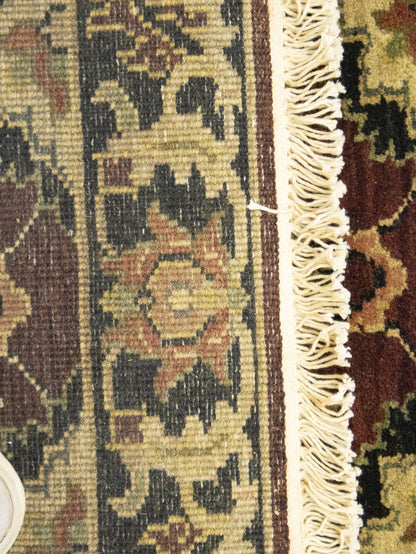 27X10  Ft Handmade Wool Oriental Runner Rug Agra