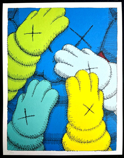 Kaws Lithograph Mori Art Museum Coa Numbered Limited Edition 200 Ex