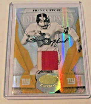 Frank Gifford 2008 Leaf Certified 2-Color Game