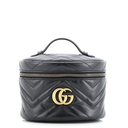 Gucci Gg Marmont Vanity Backpack Matelasse Leather Mini