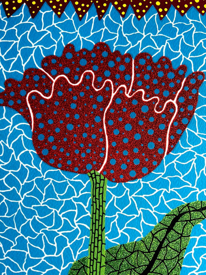 Yayoi Kusama ' Tulip ' Lithograph Mori Museum Hand Numbered Coa