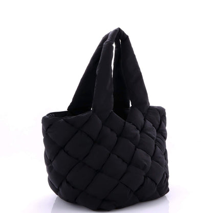 Bottega Veneta Cassette Paper Tote Intrecciato Nylon