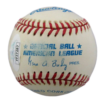 Bob Cain Pitched To Midget Signed/Inscribed Rawlings Oal Baseball Jsa 147024