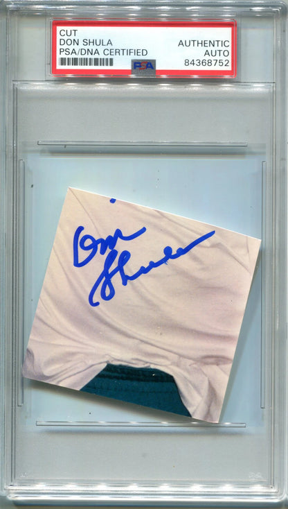 Don Shula Autographed Photo Cut Psa Auto Authentic