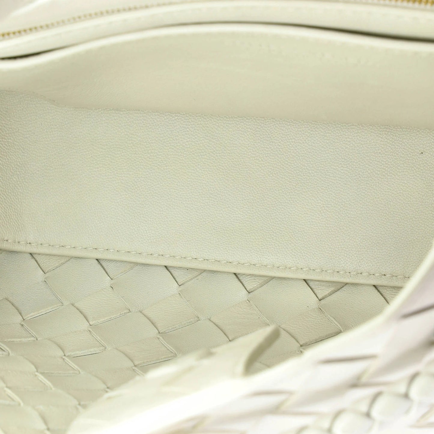 Bottega Veneta Andiamo East West Top Handle Bag Intrecciato Nappa Small