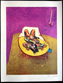 Francis Bacon Lithograph Coa Signed In Pen