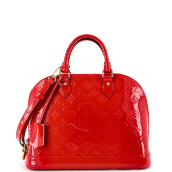 PM Louis Vuitton Alma Handbag Monogram Vernis