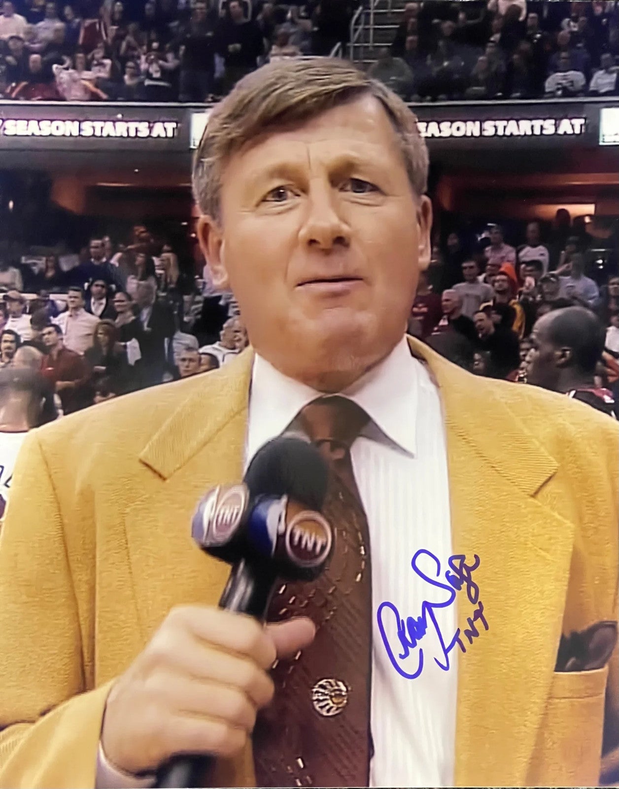Craig Sager Autographed 8X10 Basketball Photo (Jsa)
