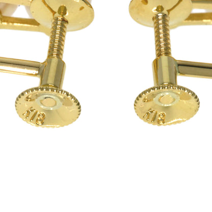 Mikimoto Earring Pearl Pearl Diamond K18 Yellow