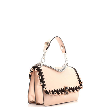 Fendi Kan I Bag Beaded Whipstitch Leather Medium