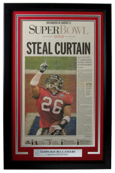 Buccaneers 2003 Super Bowl Xxxvii Champs San Diego Tribune Framed 157866