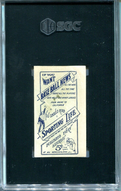 1910 Sporting Life #M116 Johnny Kling Sgc 2 Card