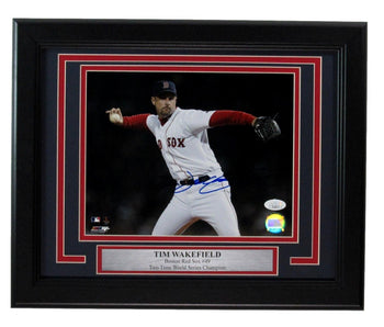 Tim Wakefield Signed/Autographed 8X10 Photo Boston Red Sox Framed Jsa 198132