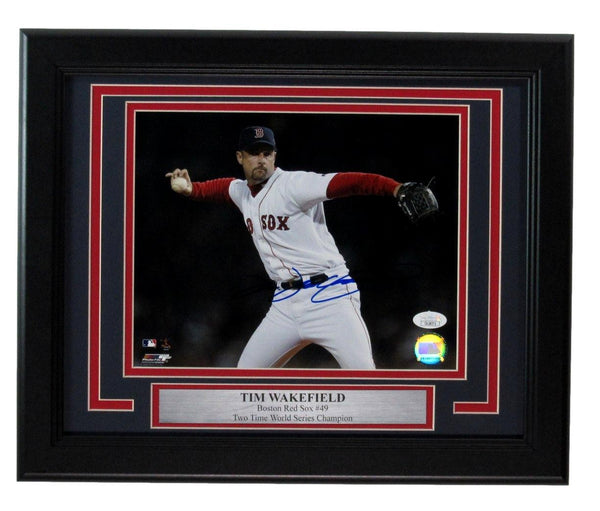 Tim Wakefield Signed/Autographed 8X10 Photo Boston Red Sox Framed Jsa 198132