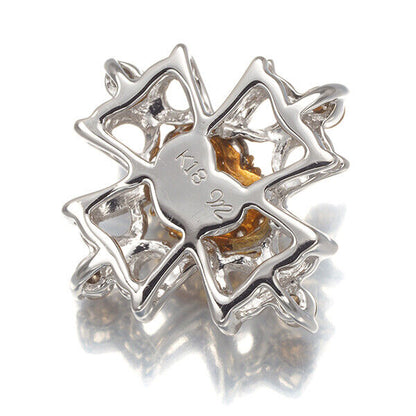 KASAHARA MASUMI Pendant Brown Diamond Paved Heart