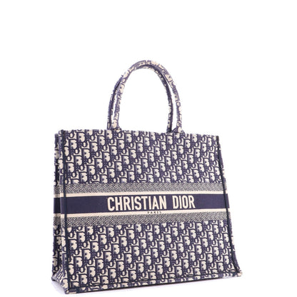 Christian Dior Book Tote Oblique Canvas Large
