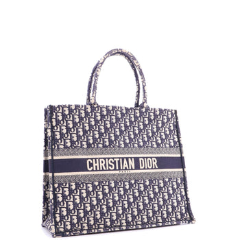 Christian Dior Book Tote Oblique Canvas Large