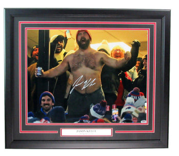 Jason Kelce Signed/Auto 16X20 No Shirt Photo