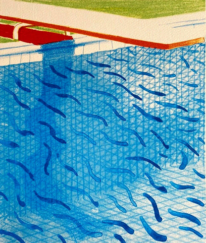 David Hockney Lithograph Hand-Made Coa Signed Pen Numbered 180