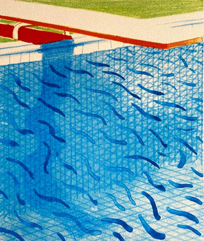 David Hockney Lithograph Hand-Made Coa Signed Pen Numbered 180