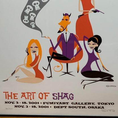 THE ART OF SHAG 2001 Silkscreen Edition Autographed