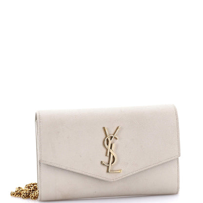Saint Laurent Uptown Chain Wallet Leather