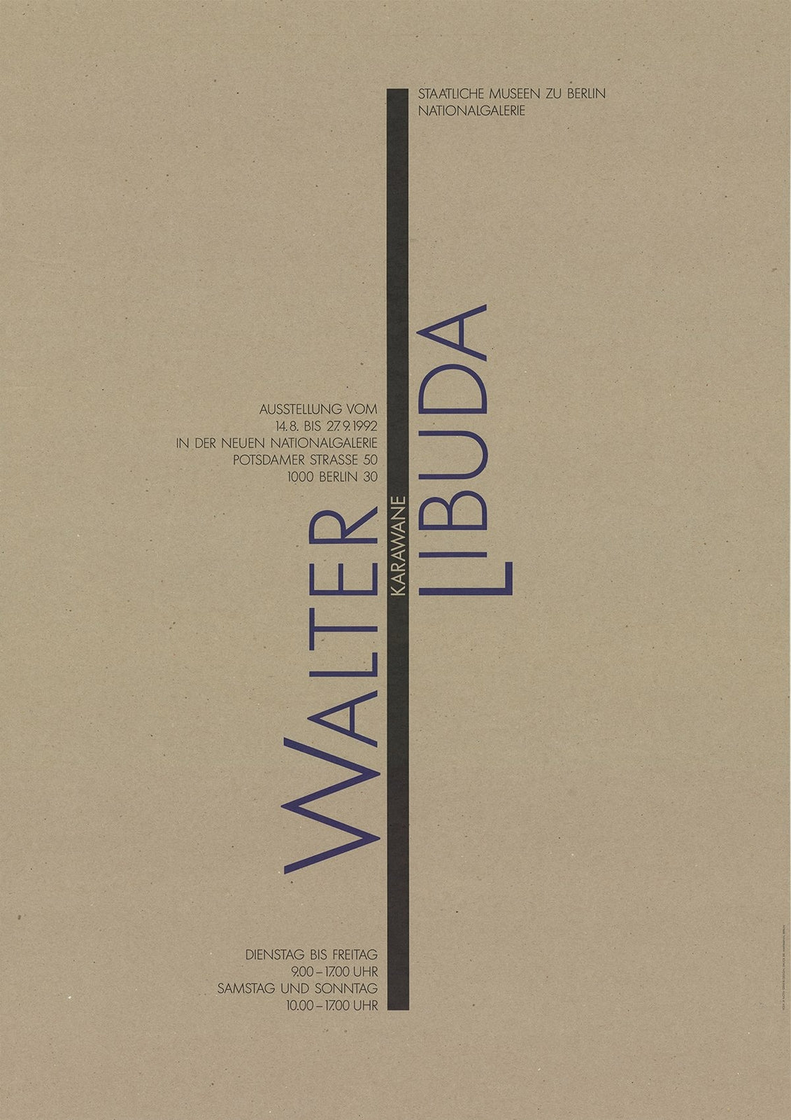 Walter Libuda Karawane " Poster Contemporary
