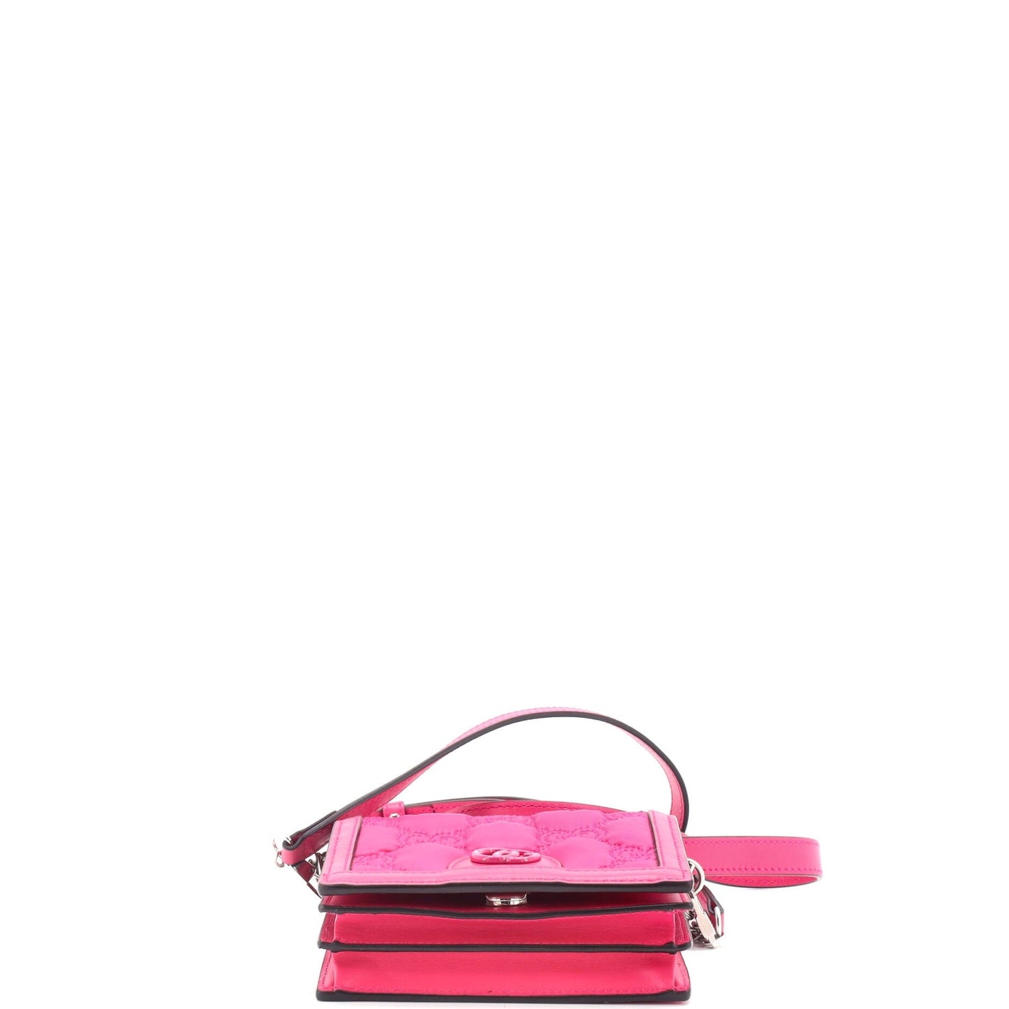 Gucci Gg Marmont Flap Messenger Bag Gg Matelasse Nylon With Leather Mini