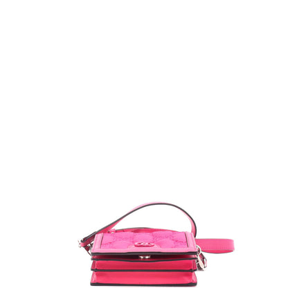 Gucci Gg Marmont Flap Messenger Bag Gg Matelasse Nylon With Leather Mini