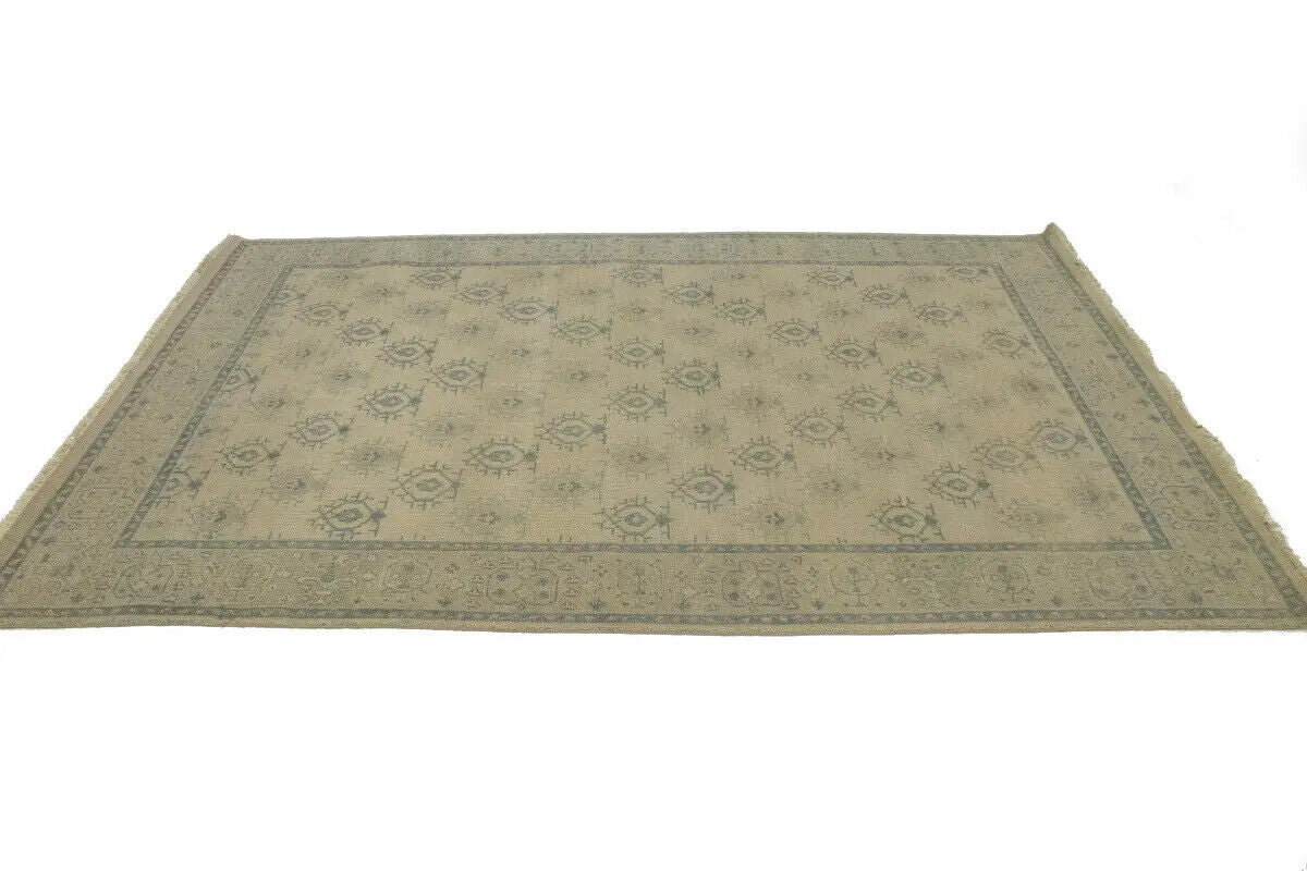 6X9 Ft Handmade Wool Oriental Rug Allover Floral