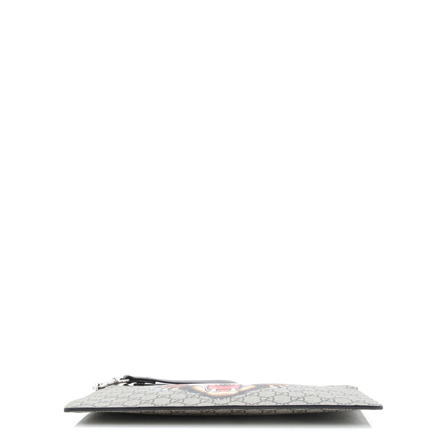 Gucci Zipped Pouch Angry Cat Gg Coated Canvas Large