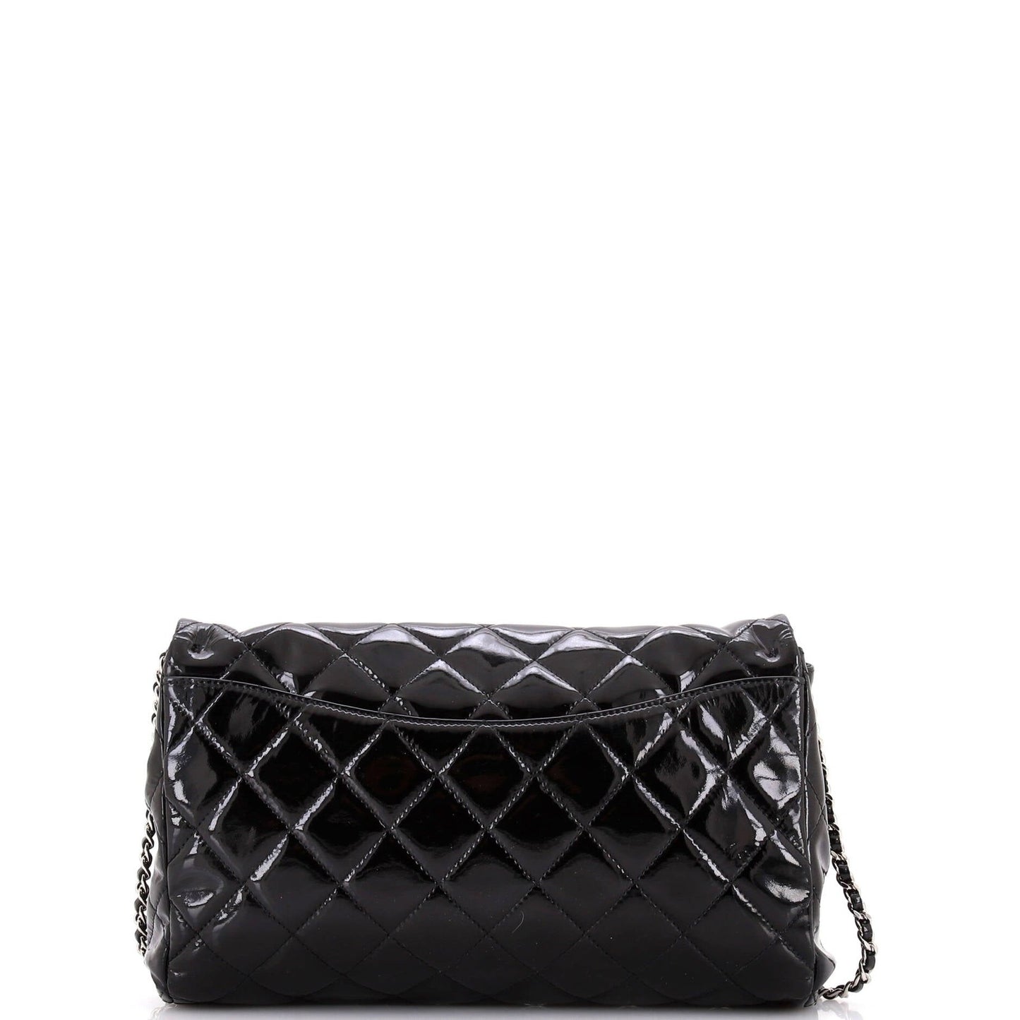 Chanel Clutch With Chain Quilted Patent