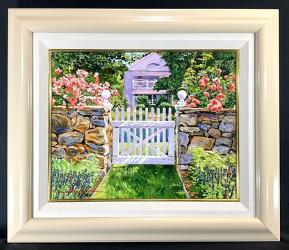 David Lloyd Glover (B.1949) Original Oil Painting "Neighbors House" Canada Art