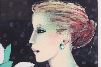 Jean-Pierre Cassigneul Lithograph 'Tulips And