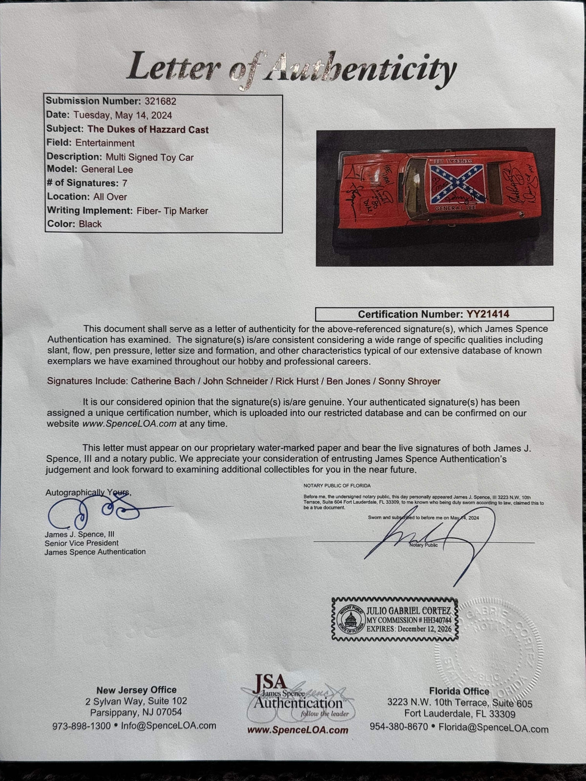 Signed ERTL Diecast Car Scale 18 Version HAZZARD Mud DUKES