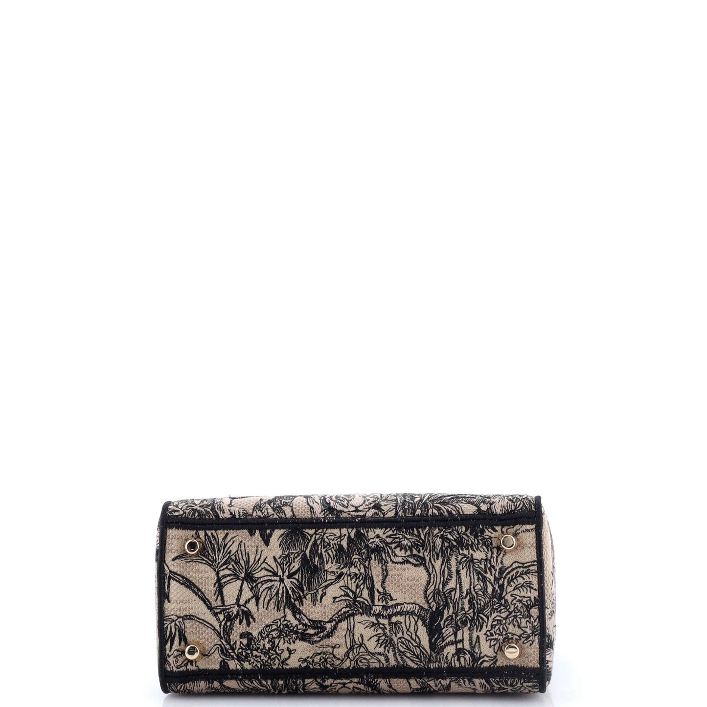 Christian Dior Lady D-Lite Bag Embroidered Canvas Medium