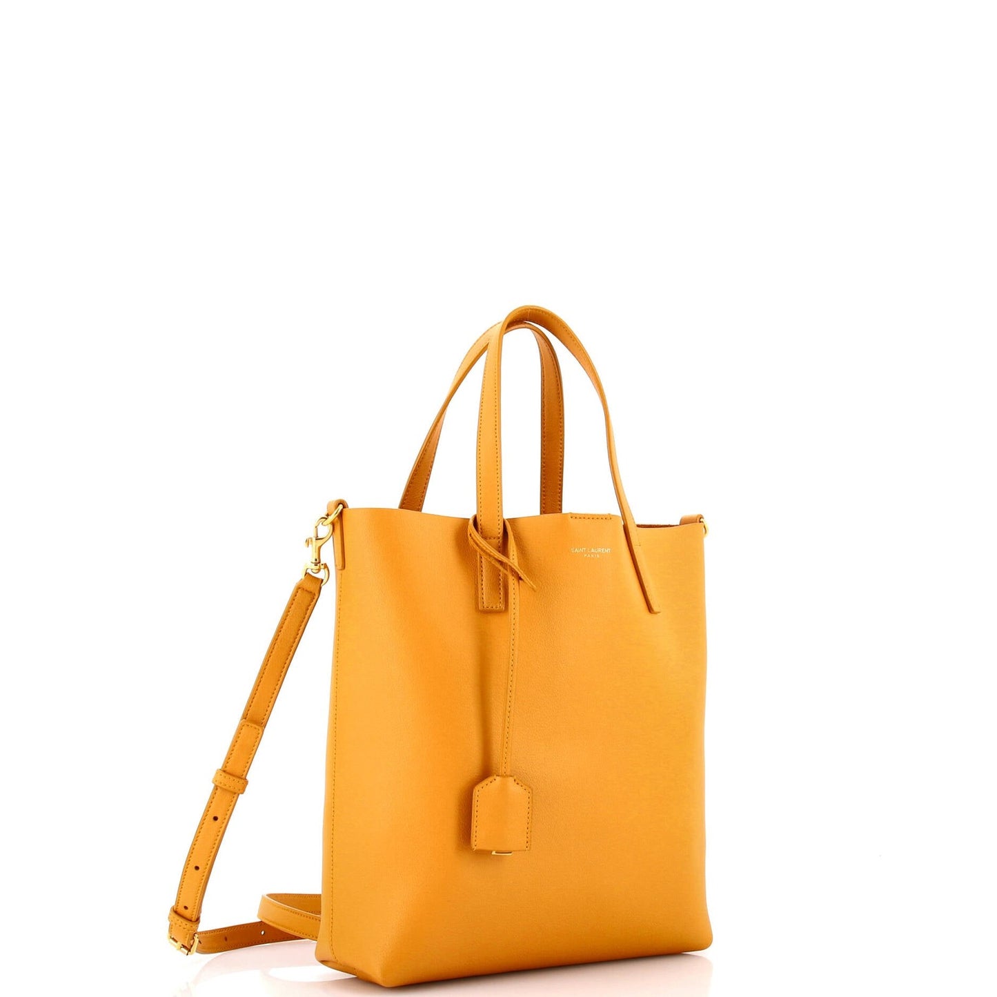 Saint Laurent Shopper Tote Leather Toy
