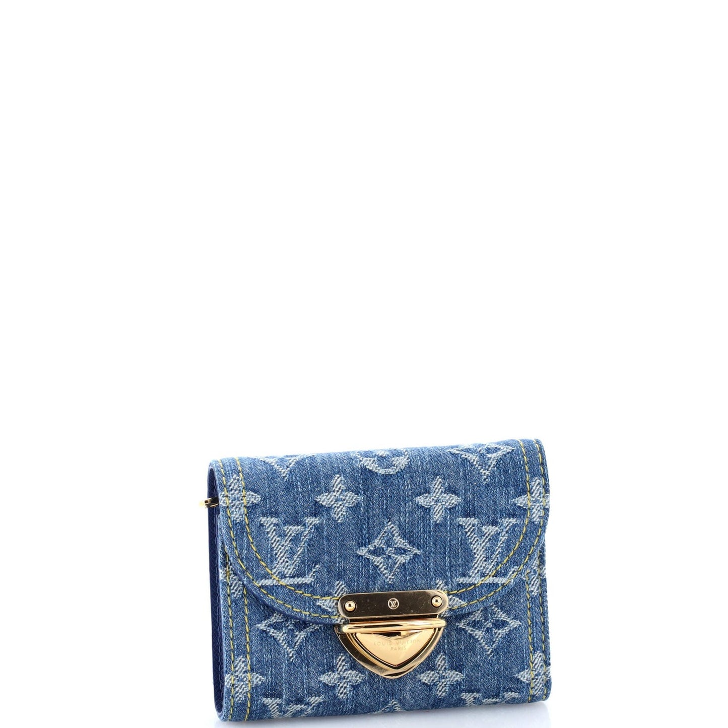 Louis Vuitton Victorine Wallet Lv Remix Monogram Denim