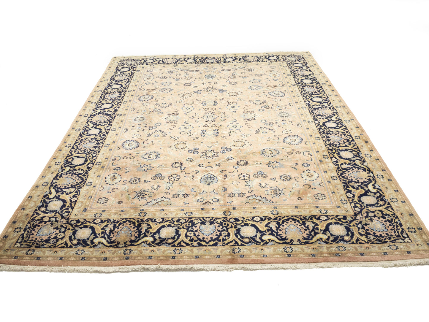 Traditional Floral Hand-Knotted Oriental Rug Wool Carpet 9X12 ft Home Decor