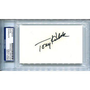 Tony Kubek Autographed 3X5 Card