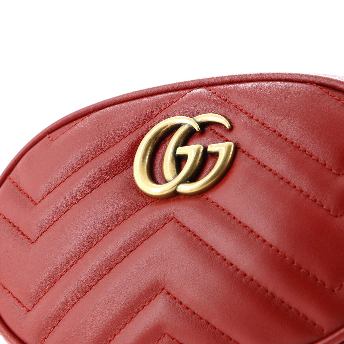 Gucci Gg Marmont Belt Bag Matelasse Leather