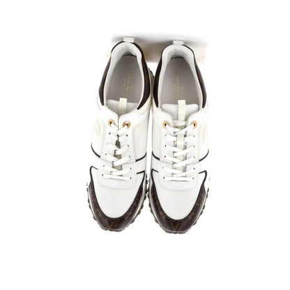 Louis Vuitton Women'S Run Away Sneakers Mesh With Monogram Canvas And Leather