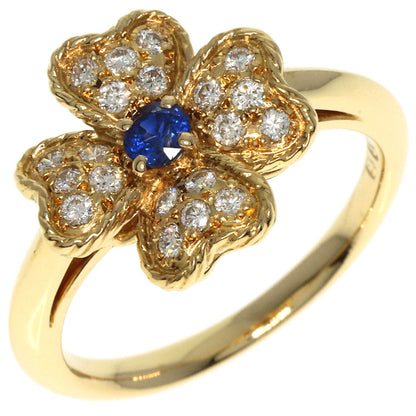NINA RICCI   Ring Sapphire Diamond K18 Yellow Gold