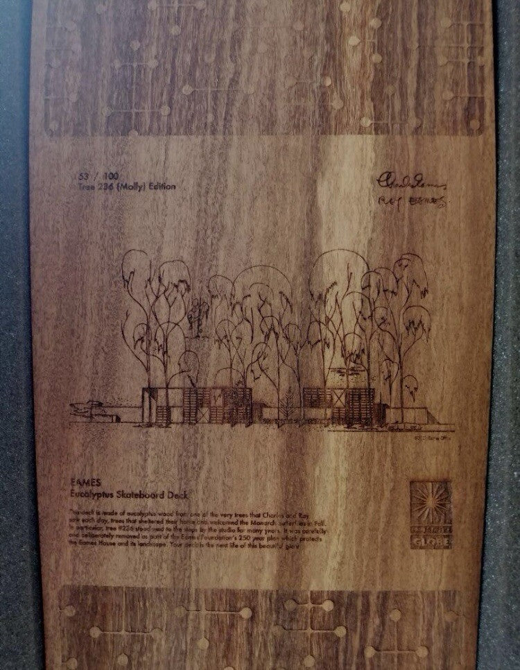EAMES OFFICE GLOBE EAMESHOUSE SKATEBOARD limited to 100 pieces