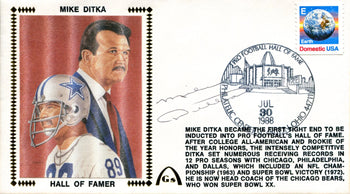 Mike Ditka Autographed July 30Th 1988 First Day Cover (Psa)