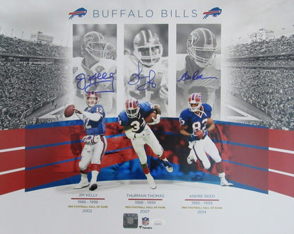 Jim Kelly/Thurman Thomas/Andre Reed Hof Bills